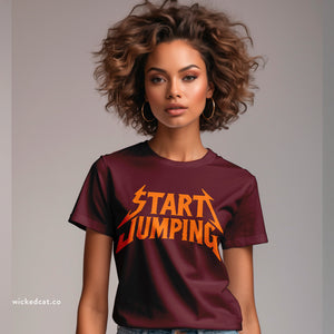 Virginia Tech Football Start Jumping Grunge Style T-Shirt