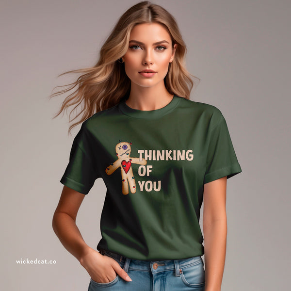 Thinking of You Voodoo Doll Funny T-Shirt