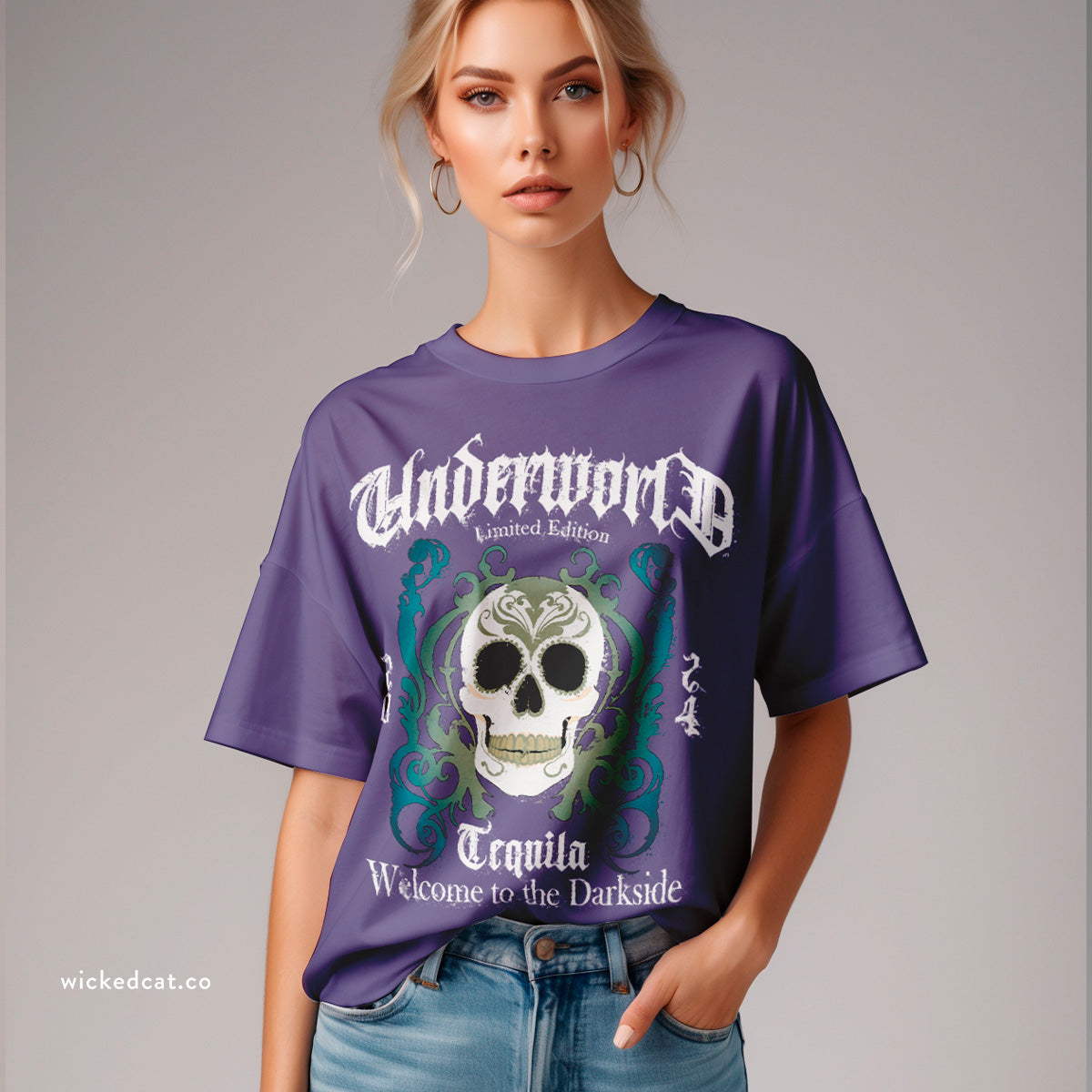 Tequila Label Skull T-Shirt