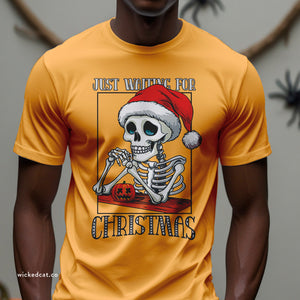 Waiting for Christmas Funny Halloween T-Shirt Comfort Colors®