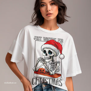 Waiting for Christmas Funny Halloween T-Shirt Comfort Colors®