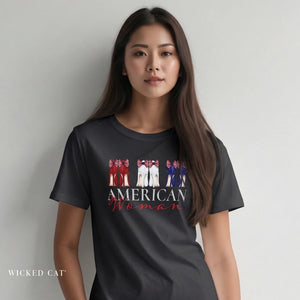 American Woman Patriotic Style Fashion T-Shirt