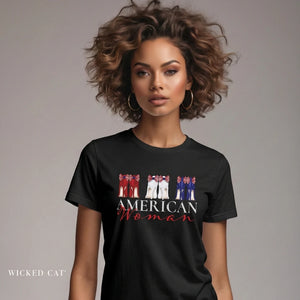 American Woman Patriotic Style Fashion T-Shirt