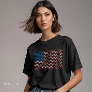 Martini USA Flag Patriotic Comfort Colors© T-Shirt