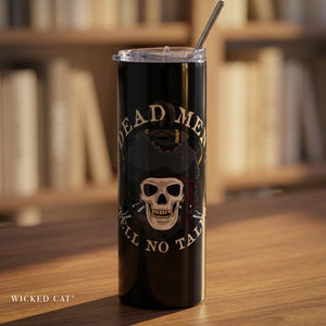 Dead Men Pirate Skull Tumbler 20oz