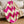 Pink and Cream Zig Zag Sherpa Throw Blanket