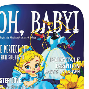 soft sherpa blanket with 'Cinderella Illustrated' design