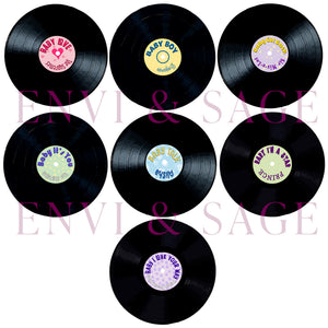 soft sherpa blanket with 'Vinyl Records Retro' design