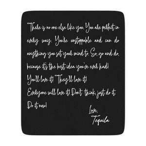 Tequila Inspiration Letter Funny Throw Blanket