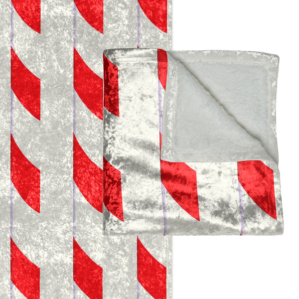 Candy Cane Throw Festive Striped Christmas Throw Blanket