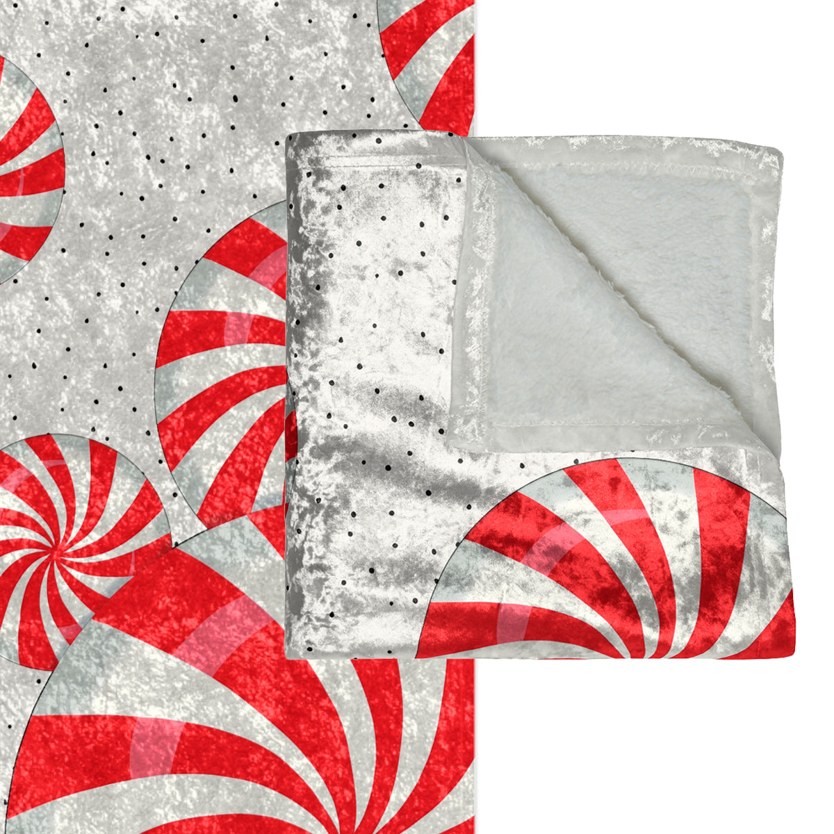 Peppermints Festive Christmas Throw