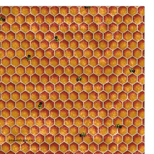 Honeycomb Bees Spring Decor Throw Blanket