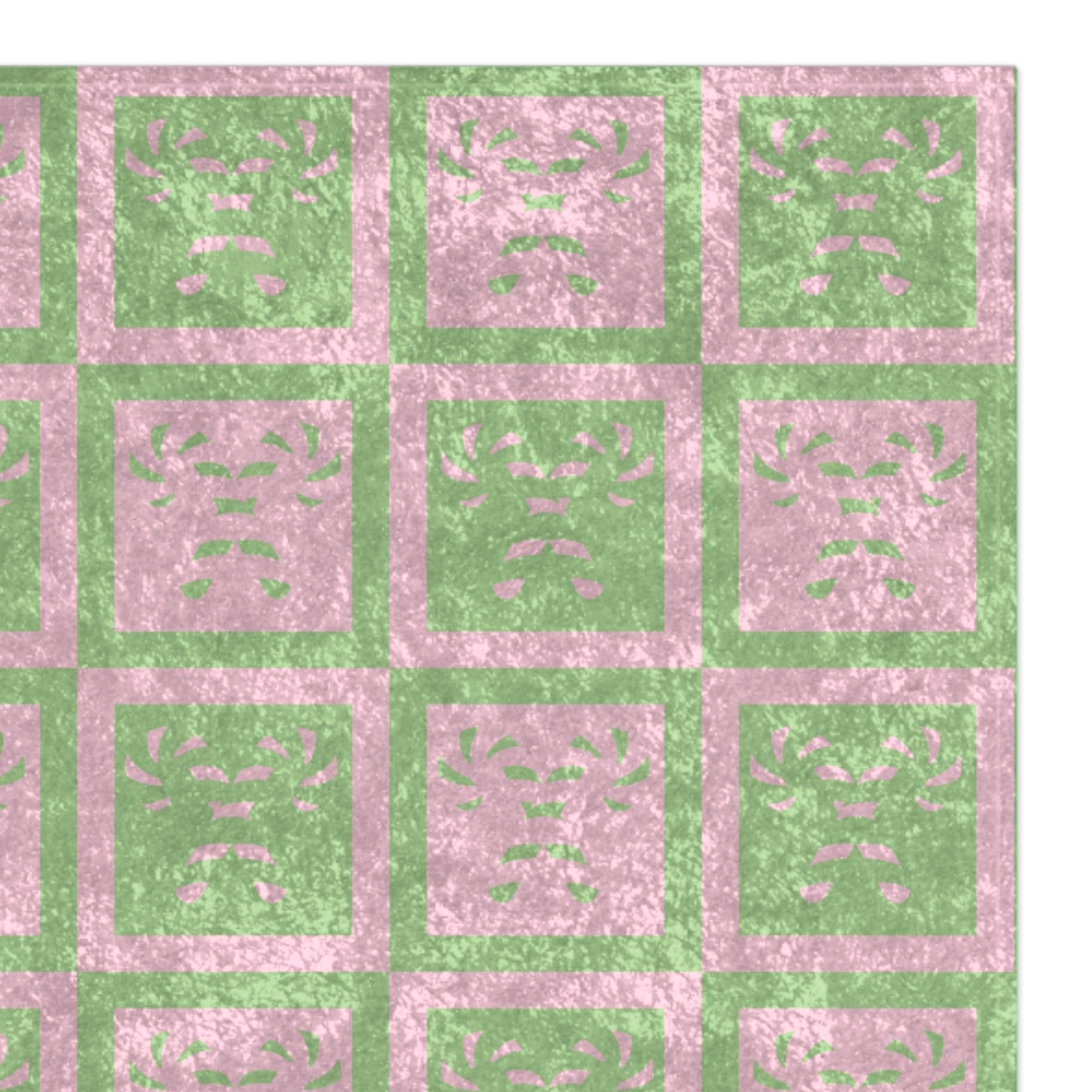 Pastel Candy Cane Checkered Holiday Throw