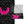 Black & Pink Bat Checkered Decorative Throw Blanket