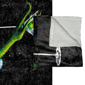 Martini Grinch Throw Soft Decorative Holiday Blanket