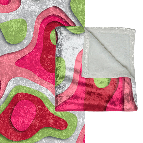 Abstract Festive Christmas Holiday Throw