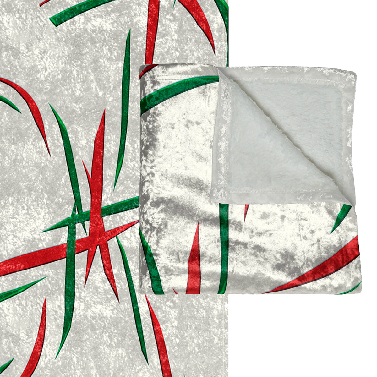 Abstract Candy Cane Twist Holiday Throw