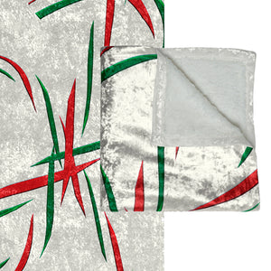 Candy Cane Throw Cozy Holiday Blanket Decor