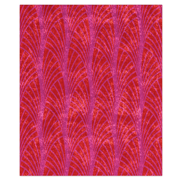 Pink & Orange Art Deco Decorative Throw Blanket