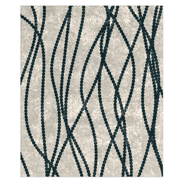 white and blue soft decorative throw blanket