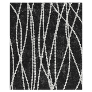 Black & White Pearls Throw Blanket