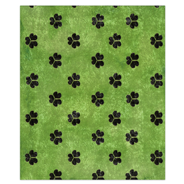 St. Patrick Shamrocks Decorative Throw Blanket