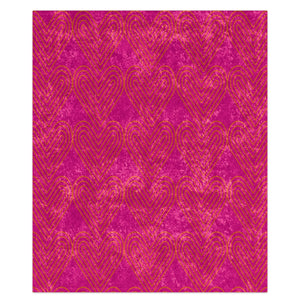 Art Deco Hearts Pink Decorative Throw Blanket