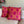 throw pillow with 'Pink & Yellow Geometric Cover' design