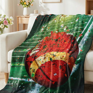 Football Game Day Plush Sherpa Throw Blanket