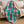Pastel Pink & Mint Green Geometric Sherpa Throw Blanket
