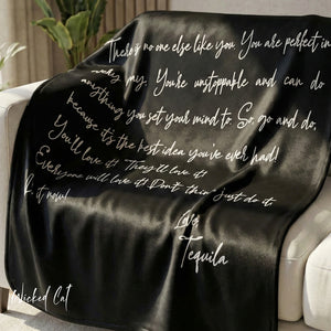 Love Letter Funny Tequila Gift Plush Sherpa Blanket