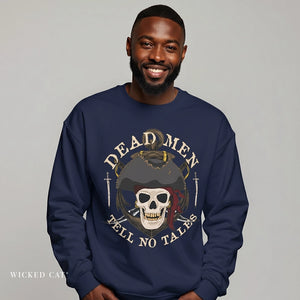 Dead Men Tell No Tales Pirate Skull Comfort Colors® Sweatshirt