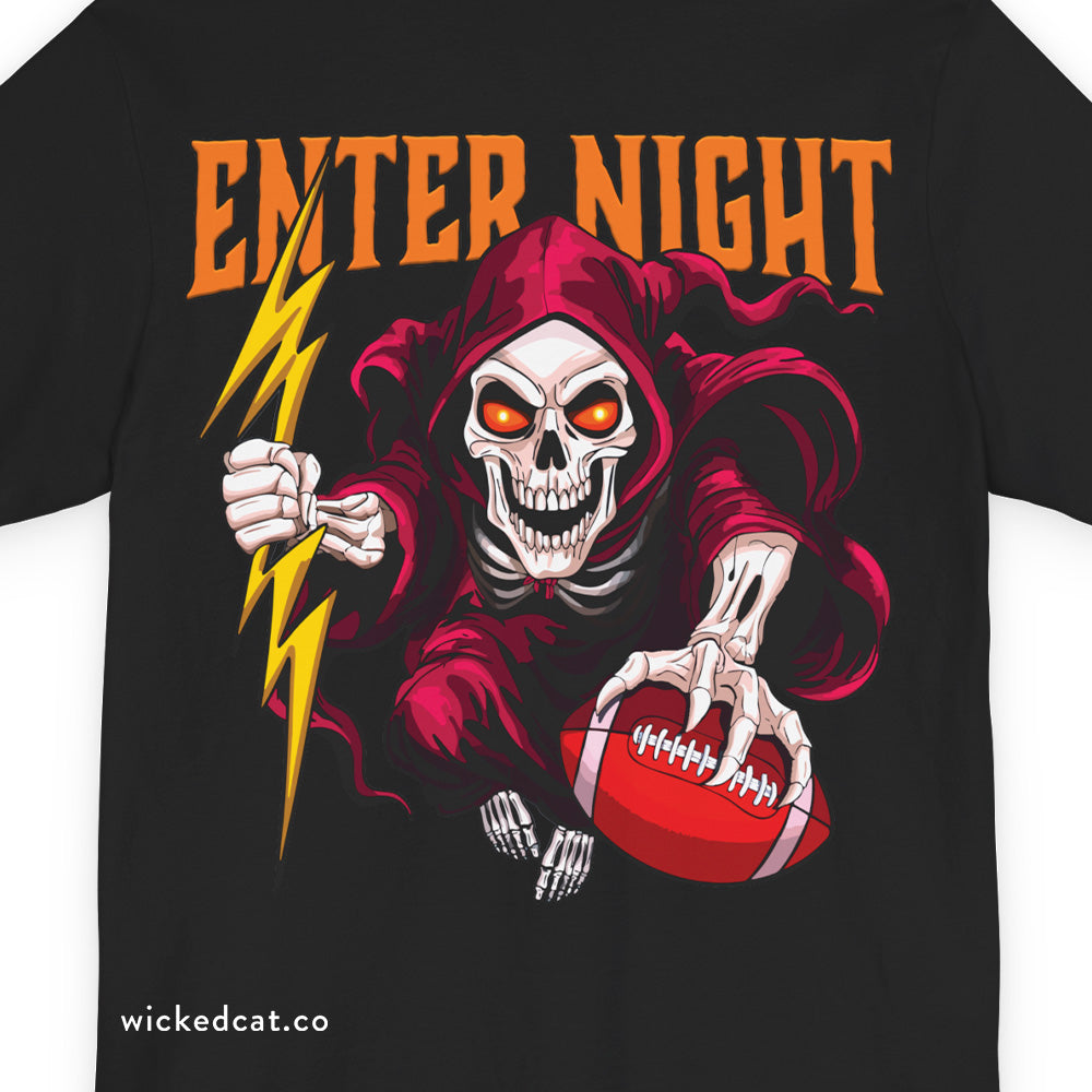 Virginia Tech Football Exit Light Sandman Skeleton T-Shirt