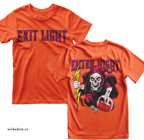 Virginia Tech Football Exit Light Sandman Skeleton T-Shirt