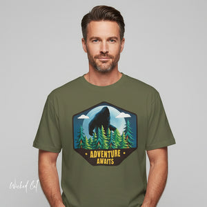 Bigfoot Adventure Awaits Funny Camping Comfort Colors® T-Shirt
