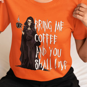 Coffee Lovers Grim Reaper T-Shirt