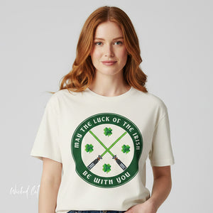 May the Luck of the Irish Be with You Sci-Fi St. Patrick's T-Shirt
