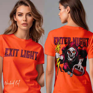 Virginia Tech Football Exit Light Sandman Skeleton T-Shirt