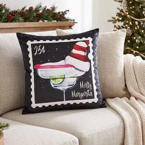 Merry Margarita Velvet Pillow