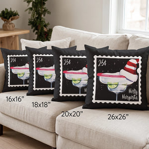 Merry Margarita Velvet Pillow